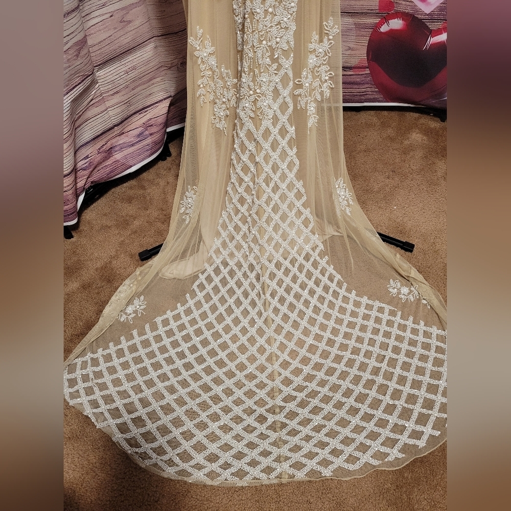 Scala Beige Backless Gown - Picture 5 of 11